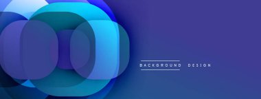 Soyut mavi katmanlar dinamik görsel efekt yaratır. Gradyan arka plan modern tasarım unsurları, parlak sunum öneriyor.