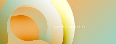 Soyut katmanlar çakışıyor, yumuşak gradyanlar yaratıyor. Sıcak tonlar serin renklerle harmanlanır. Minimalist tasarım sakin bir atmosferi çağrıştırıyor.