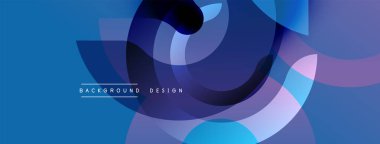 Soyut akışkan şekiller, mavi tonlar baskın. Üst üste binen katmanlar dinamik görsel efekt yaratır. Arka planlar için modern tasarım ögesi.