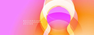 Soyut eğim arkaplanı. Üst üste binen katmanlar yumuşak, canlı bir görsel etki yaratır. Pembe, mor, turuncu renkler kompozisyona hakim..