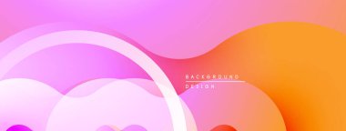 Soyut sıvı şekiller, pembeler, portakal karışımı. Modern tasarım, pürüzsüz gradyanlar dinamik görsel efekt yaratır. Arkaplan dokusu yumuşak.