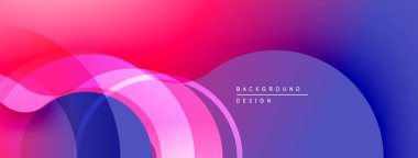 Soyut akışkan şekiller, canlı pembeler, maviler dinamik arkaplan oluşturur. Modern tasarım, pürüzsüz gradyanlar görsel cazibe sunar.