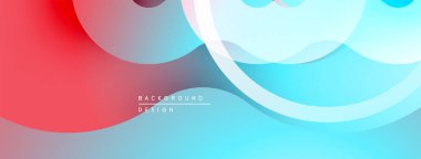 Soyut sıvı şekiller, canlı renklerin karışımı. Pürüzsüz gradyanlar dinamik bileşim oluşturur. Arka planlar için modern tasarım ögesi.