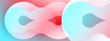 Soyut sıvı şekiller, pembeler, maviler harmanlanır. Modern tasarım, pürüzsüz gradyanlar dinamik görsel efekt yaratır. Minimalist kompozisyon.