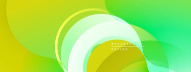 Soyut sıvı şekiller, canlı yeşil sarı renkler. Modern tasarım, pürüzsüz gradyanlar dinamik görsel efekt yaratır. Minimalist arkaplan dokusu.