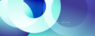 Soyut arkaplan özellikleri üst üste biniyor. Mavi, turkuaz renkler modern görsel efektler yaratır. Çeşitli projeler için minimalist tasarım.