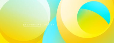 Soyut sıvı şekilleri, sarı, turkuaz, yeşil gradyanlar. Modern tasarım, düz kıvrımlar, canlı renkler, arkaplan dokusu.