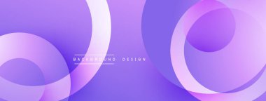 Soyut mor arkaplan. Üst üste binen şekiller dinamik ve modern görsel efektler yaratır. Yumuşak gradyanlar, akış çizgileri zarif tasarım sunar.