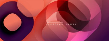 Soyut renkli şekiller dinamik görsel efektler yaratır. Gradyan renkler düzgün bir şekilde harmanlanarak modern estetik sunuyor..