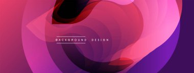 Soyut sıvı şekiller, pembeler, morlar harmanlanır. Modern tasarım öğesi, dinamik kompozisyon. Arkaplanda hareket ve enerji var..