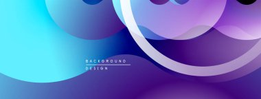 Soyut akışkan şekiller, canlı mavi mor gradyanlar. Modern tasarım, pürüzsüz geçişler, dinamik kompozisyon. Minimalist estetik, zarif arkaplan.