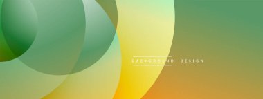 Soyut arkaplan özellikleri üst üste biniyor. Renkler yeşilden sarıya geçerek pürüzsüz değişimler yaratıyor. Minimalist tasarım, modern estetik.
