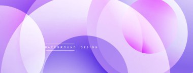 Soyut arkaplan özellikleri üst üste biniyor. Mordan beyaza geçiş, modern görsel efekt yaratır. Minimalist tasarım.