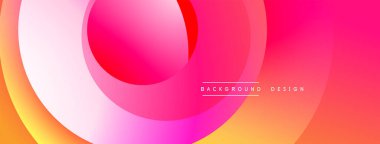 Soyut enerji katmanları dinamik bir eğilim yaratır. Pembe, turuncu renkler kusursuz bir şekilde harmanlanarak dairesel şekiller oluşturur. Modern tasarım ögesi.