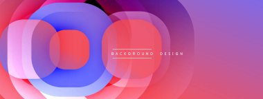Soyut katmanlar canlı bir değişim etkisi yaratır. Pembe, mor, mavi renkler kusursuz bir şekilde harmanlanır. Arka planlar için modern tasarım ögesi.