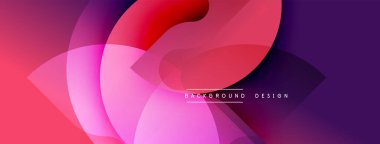 Soyut gradyan katmanlar dinamik görsel akış yaratır. Pembe, mor renkler harmanlanarak modern arka plan tasarımını oluşturuyor. Yumuşak geçişler kompozisyona hakim..