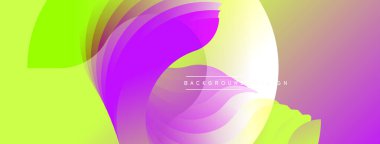 Soyut sıvı şekiller, canlı renklerin karışımı. Modern tasarım, dinamik kompozisyon, gradyanlar görsel ilgi yaratır. Projeler için arkaplan ögesi.