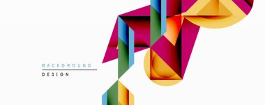 Soyut geometrik bileşim. Canlı çokgen şekiller çakışıyor, dinamik görsel akış yaratıyor. Parlak renklendirici, sarı, mavi, yeşil baskın tasarım. Modern estetik.