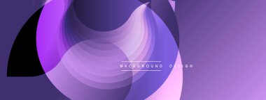 Soyut mor tasarım akışkan şekiller, gradyanlar içerir. Modern arka plan dijital projeler ve sunumlar için idealdir. Düz eğriler dinamik görsel efekt yaratır.