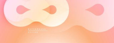 Soyut akışkan şekiller, şeftali rengi karışımı. Yumuşak gradyanlar modern arkaplan tasarımı yaratır. Minimalist estetik, pürüzsüz kıvrımlar kompozisyona hakim..