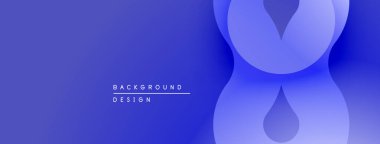 Soyut mavi tasarım, üst üste binen şekiller. Gradyan derinlik yaratır, modern estetik. Minimalist kompozisyon, uygun arkaplan.