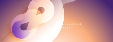 Soyut sıvı şekilleri, değişken renkler. Yumuşak kıvrımlar dinamik görsel akış yaratır. Arka planlar için modern tasarım ögesi.