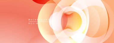 Soyut turuncu tasarım. Eşmerkezli daireler dinamik görsel efekt yaratır. Yumuşak eğimler, modern estetik, uygun arkaplan ögesi.