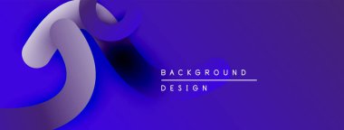 Soyut akışkan şekiller, mor renkler modern arka plan yaratır. Minimalist tasarım, pürüzsüz gradyanlar, dinamik kompozisyon.