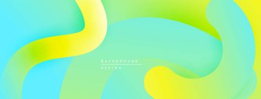 Soyut sıvı şekiller, canlı renklerin karışımı. Pürüzsüz gradyanlar dinamik ve modern görsel efektler yaratır. Arkaplan tasarımı ögesi.