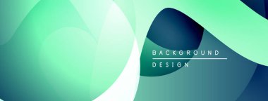 Soyut sıvı şekilleri, gradyanlar. Teal, beyaz, koyu mavi renkler modern arkaplan tasarımı yaratır. Minimalist estetik, pürüzsüz geçişler.