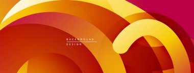 Soyut katmanlar dinamik bileşim yaratır. Sıcak renkler karışır, akışkan şekiller oluşturur. Modern tasarım enerjiyi ve hareketi çağrıştırıyor..