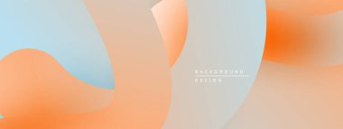 Soyut sıvı şekiller, pastel renklerin karışımı. Yumuşak gradyanlar modern arkaplan tasarımı yaratır. Minimalist estetik, pürüzsüz geçişler görünür..