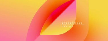 Soyut sıvı şekilleri canlı turuncu, sarı ve pembe renkleri harmanlıyor. Modern tasarım sıcaklığı, enerjiyi, pürüzsüz geçişleri çağrıştırıyor. Minimalist estetik.