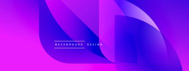 Soyut, canlı katmanlar akışkan şekiller yaratır. Gradyan renkler harmanlanarak modern arkaplan tasarımı oluşturur. Mevcut en küçük metin.