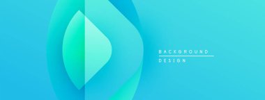 Soyut mavi tasarım katmanlı şekiller, gradyanlar içerir. Modern estetik, arka planlar ve sunumlar için uygun. Temiz, canlı kompozisyon.