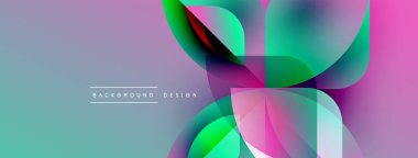 Soyut sıvı şekilleri örtüşür ve canlı renk değişimleri yaratır. Arkaplanda metin arkaplan tasarımı var. Modern, dinamik kompozisyon.