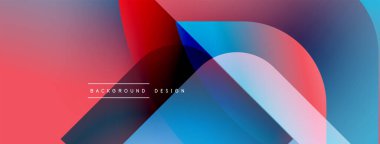 Soyut renkli şekiller çakışıyor. Gradyan renkler harmanlanarak, dinamik görsel efekt yaratır. Modern tasarım ögeleri pürüzsüz geçişler sunar.