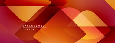 Soyut geometrik şekiller, sıcak renkler, dinamik bileşimler. Arkaplan, pankart ve sunumlar için modern tasarım ögesi.