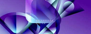 Soyut mor tasarım akış şekilleri, gradyanlar, dinamik eğriler içerir. Metin elemanları mevcut modern arkaplan.