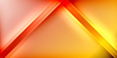 Soyut arkaplanda canlı turuncu, kırmızı, sarı gradyanlar var. Çapraz çizgiler siyah uzaya karşı dinamik görsel etki yaratır.