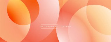 Soyut arkaplan özellikleri üst üste biniyor. Sıcak turuncu, şeftali renkleri yumuşak bir değişim etkisi yaratır. Dijital projeler için uygun minimalist tasarım.