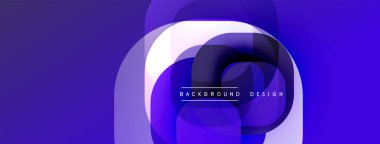 Soyut mor katmanlar dinamik akış yaratır. Modern tasarım metin elementlerini, arkaplan gradyanlarını, pürüzsüz geçişleri içerir.