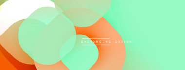 Soyut şekiller örtüşüyor, canlı renk değişimleri yaratıyor. Modern tasarım yumuşak renkler, pürüzsüz geçişler içerir. Geçmişi akıcılık ve dinamizmi akla getiriyor..