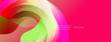 Soyut akışkan şekiller, canlı renkler, pembe gradyan. Arka planlar ve sunumlar için modern tasarım öğesi. Yumuşak geçişler, dinamik kompozisyon.