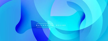 Soyut mavi tasarım. Akışkan şekiller, dinamik görsel efekt oluşturur. Dijital projeler için modern arkaplan.