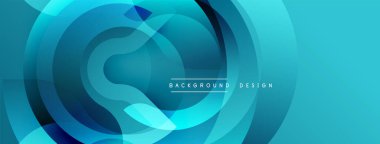 Soyut sıvı şekiller, canlı turkuaz renkler, modern tasarım. Konsantrik katmanlar dinamik görsel efekt yaratır. Yumuşak gradyanlar zarif kompozisyon sunar.