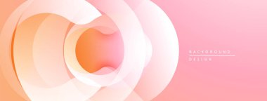 Soyut katmanlar yumuşak, akışkan şekiller yaratır. Şeftali, turuncu, beyaz renkler kusursuz bir şekilde harmanlanır. Minimalist tasarım, sakin ve modern estetiği çağrıştırıyor.