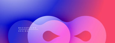 Soyut sıvı şekilleri canlı renkleri harmanlar. Gradyan geçişler dinamik görsel efekt yaratır. Arka planlar için modern tasarım ögesi.