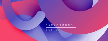 Soyut sıvı şekilleri, canlı gradyanlar. Mor, mavi, pembe renkler kusursuz bir şekilde harmanlanır. Arkaplan ve sunumlar için modern tasarım ögesi.