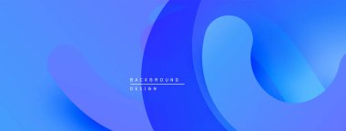 Soyut mavi eğimler akan şekiller yaratır. Modern tasarım hareketi, derinliği, basitliği çağrıştırıyor. Dijital projeler için uygun arkaplan.